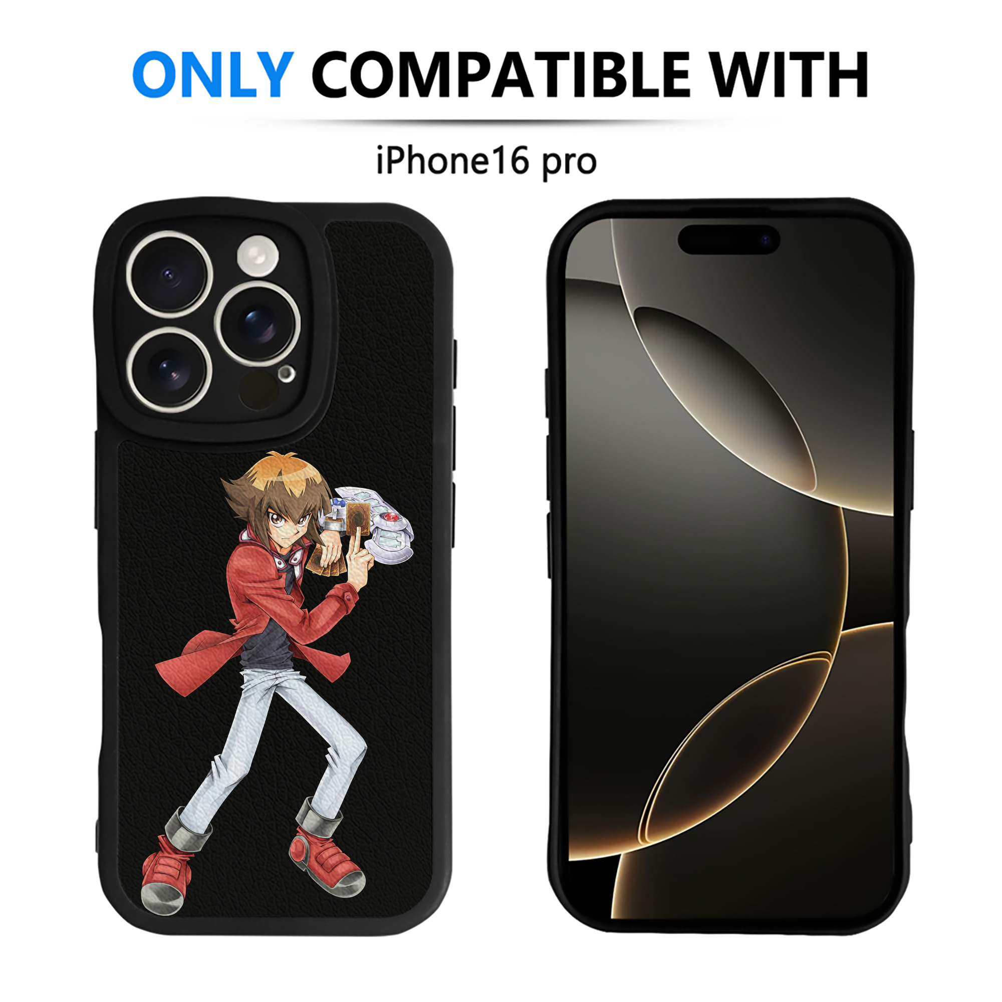 遊☆戯☆王 Yu-Gi-Oh! 【iPhone 16シリーズ対応】シリコンスマホケース（レザー調） 材質：シリコン